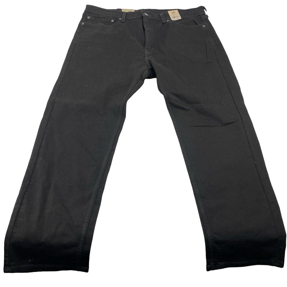 Levi's Men's Jeans 505 Regular Fit Black Cotton 38x30